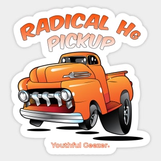 Radical Hg Pickup Cartoon Car Toon Sticker